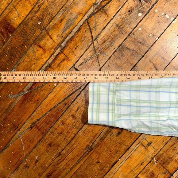 Gap Shirt Men's XL White Check Striped Long Sleeve Button Down Collared Casual - Picture 7 of 8